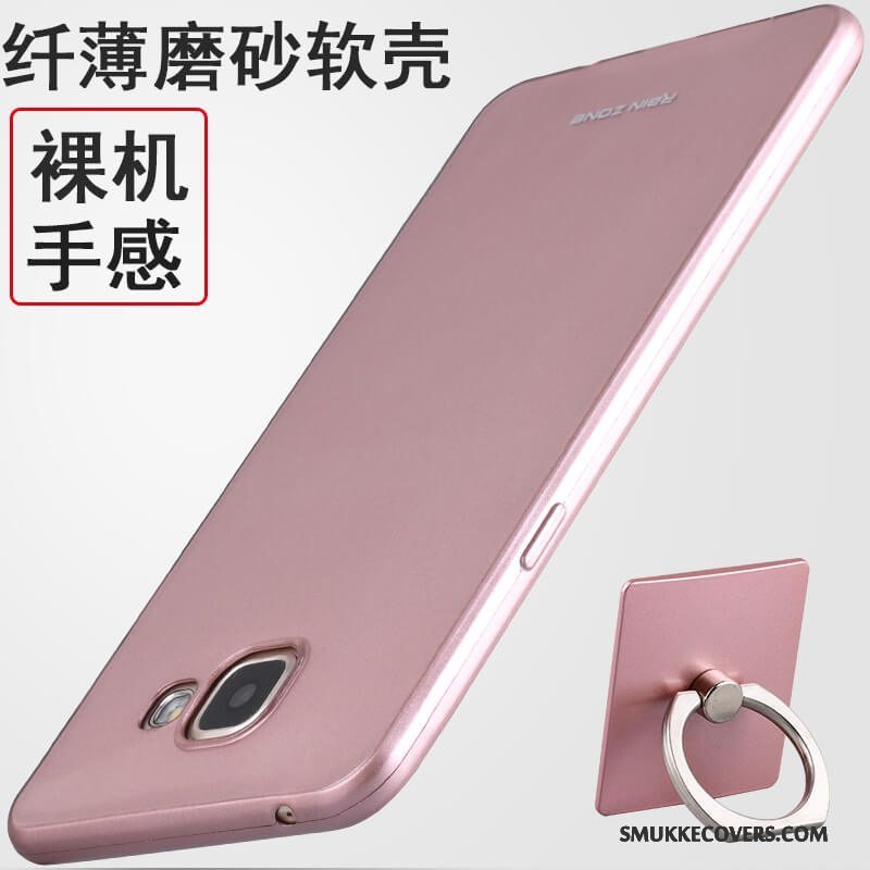Etui Samsung Galaxy A7 2016 Silikone Rød Telefon, Cover Samsung Galaxy A7 2016 Beskyttelse