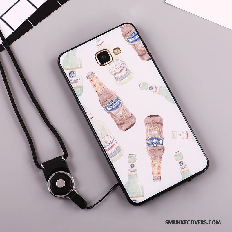 Etui Samsung Galaxy A7 2016 Silikone Telefonanti-fald, Cover Samsung Galaxy A7 2016 Blød Sort