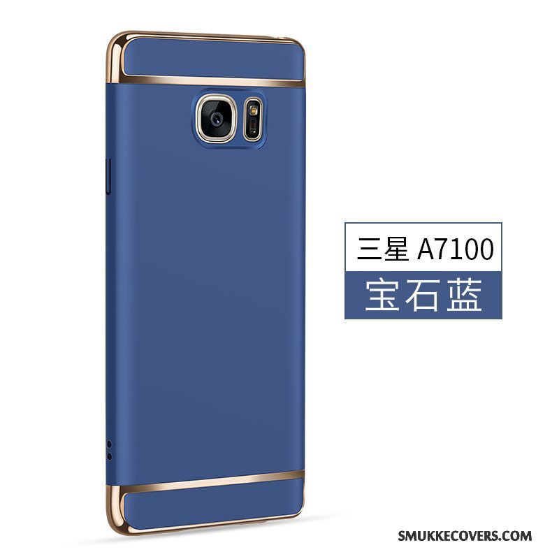 Etui Samsung Galaxy A7 2016 Tasker Telefonhård, Cover Samsung Galaxy A7 2016 Mørkeblå Anti-fald