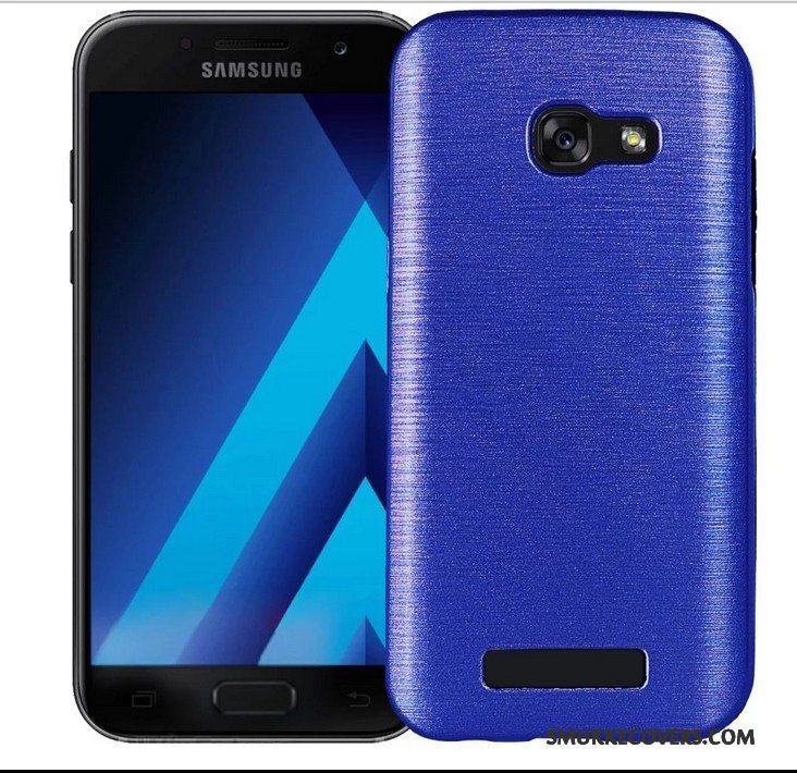 Etui Samsung Galaxy A7 2017 Blød Rød Anti-fald, Cover Samsung Galaxy A7 2017 Silikone Telefon