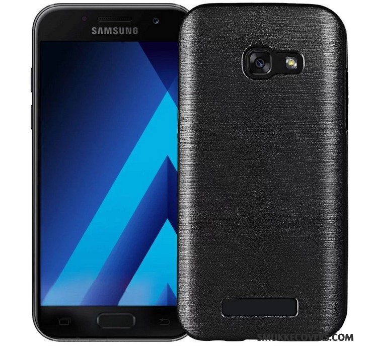 Etui Samsung Galaxy A7 2017 Blød Rød Anti-fald, Cover Samsung Galaxy A7 2017 Silikone Telefon