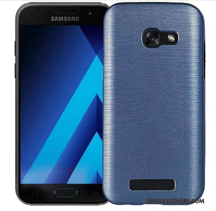 Etui Samsung Galaxy A7 2017 Blød Rød Anti-fald, Cover Samsung Galaxy A7 2017 Silikone Telefon