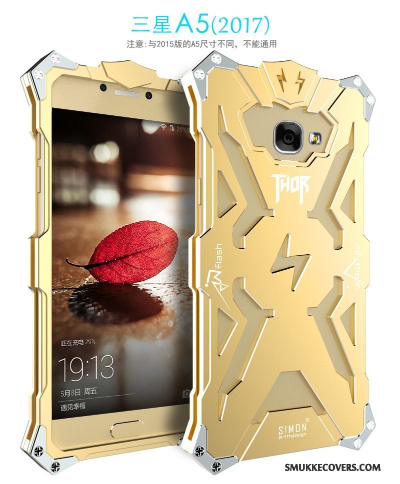 Etui Samsung Galaxy A7 2017 Metal Trend Ramme, Cover Samsung Galaxy A7 2017 Beskyttelse Telefonanti-fald