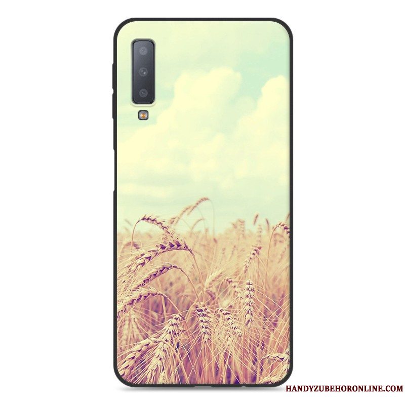 Etui Samsung Galaxy A7 2018 Cartoon Telefon, Cover Samsung Galaxy A7 2018 Tasker