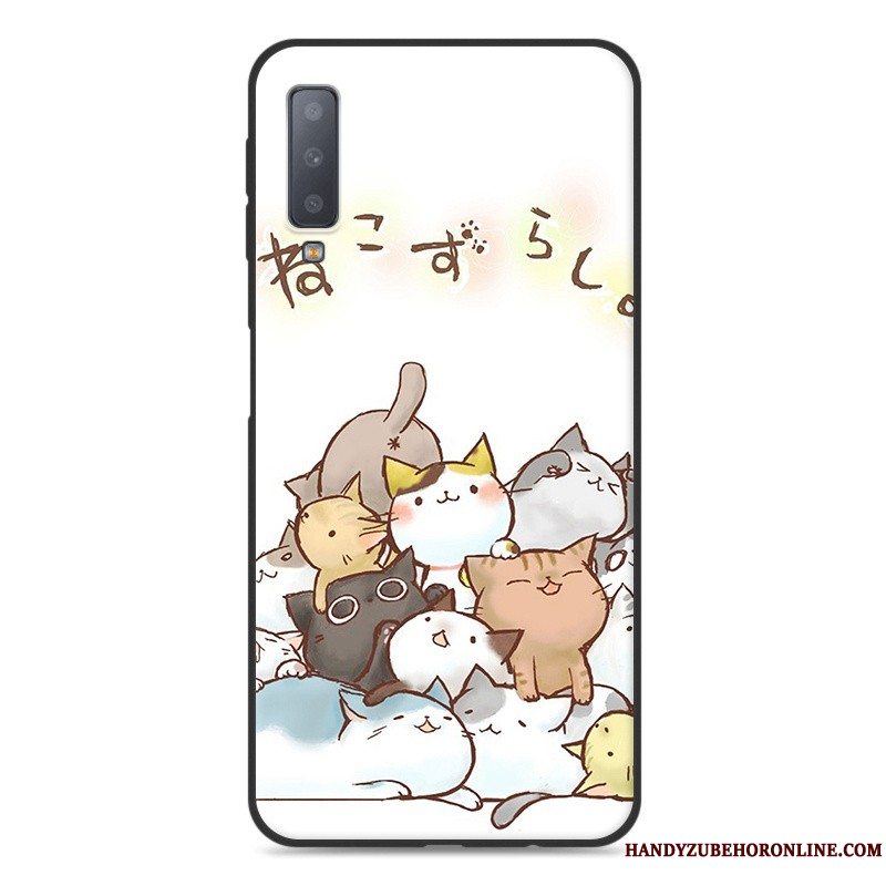 Etui Samsung Galaxy A7 2018 Cartoon Telefon, Cover Samsung Galaxy A7 2018 Tasker