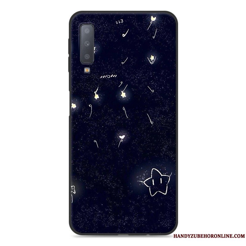 Etui Samsung Galaxy A7 2018 Cartoon Telefon, Cover Samsung Galaxy A7 2018 Tasker