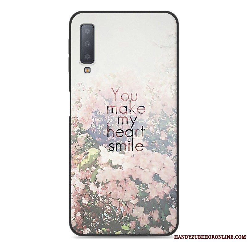 Etui Samsung Galaxy A7 2018 Cartoon Telefon, Cover Samsung Galaxy A7 2018 Tasker