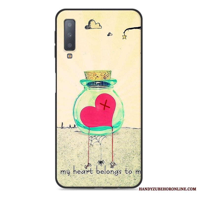 Etui Samsung Galaxy A7 2018 Cartoon Telefon, Cover Samsung Galaxy A7 2018 Tasker