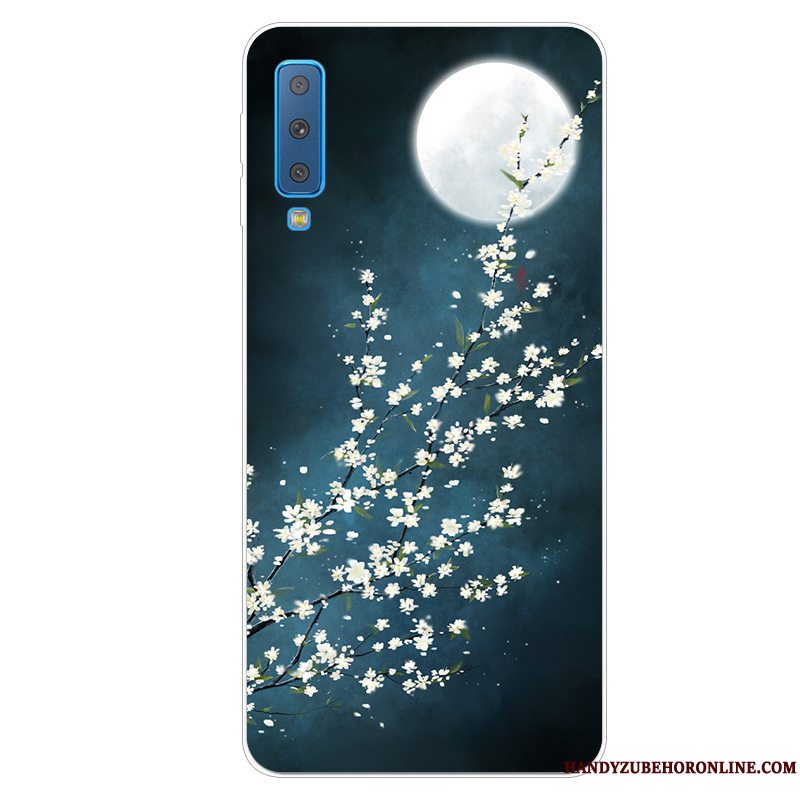 Etui Samsung Galaxy A7 2018 Cartoon Telefonhård, Cover Samsung Galaxy A7 2018 Blød Vind Frisk