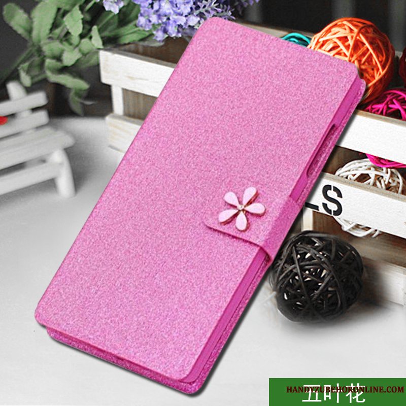 Etui Samsung Galaxy A7 2018 Folio Anti-fald Telefon, Cover Samsung Galaxy A7 2018 Læder Lilla