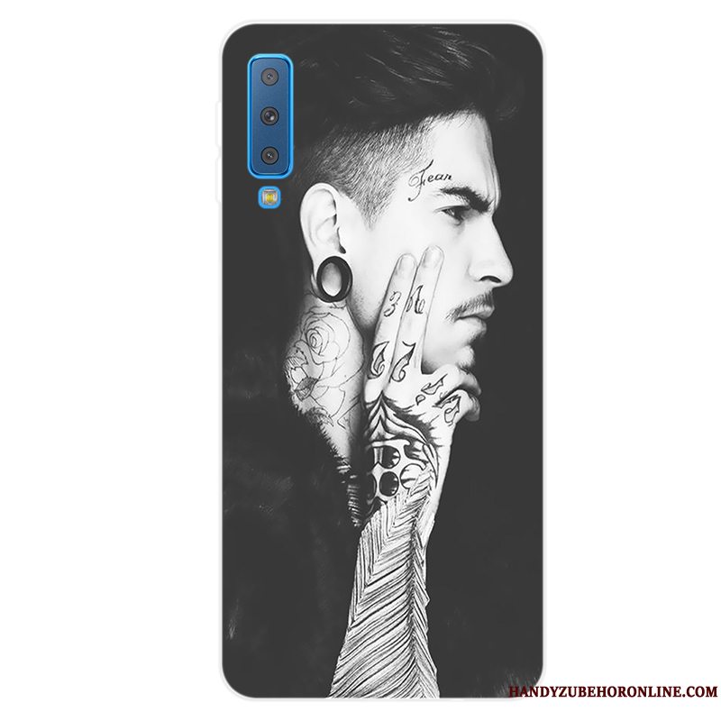 Etui Samsung Galaxy A7 2018 Tasker Anti-fald Telefon, Cover Samsung Galaxy A7 2018 Silikone Af Personlighed Trend