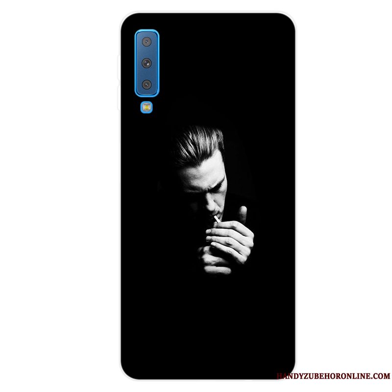 Etui Samsung Galaxy A7 2018 Tasker Anti-fald Telefon, Cover Samsung Galaxy A7 2018 Silikone Af Personlighed Trend