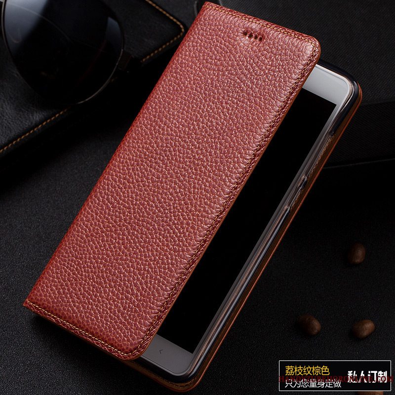 Etui Samsung Galaxy A70 Beskyttelse Anti-fald Mønster, Cover Samsung Galaxy A70 Tasker Blå Litchi