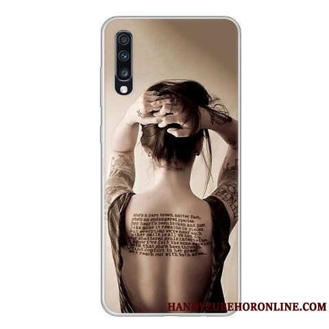 Etui Samsung Galaxy A70 Beskyttelse Anti-fald Sort, Cover Samsung Galaxy A70 Blød Af Personlighed Telefon