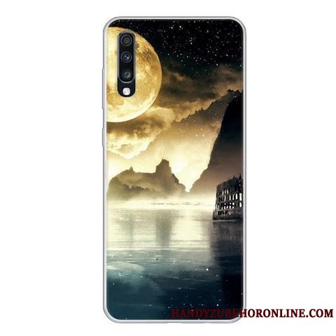 Etui Samsung Galaxy A70 Beskyttelse Anti-fald Sort, Cover Samsung Galaxy A70 Blød Af Personlighed Telefon