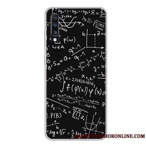 Etui Samsung Galaxy A70 Beskyttelse Anti-fald Sort, Cover Samsung Galaxy A70 Blød Af Personlighed Telefon