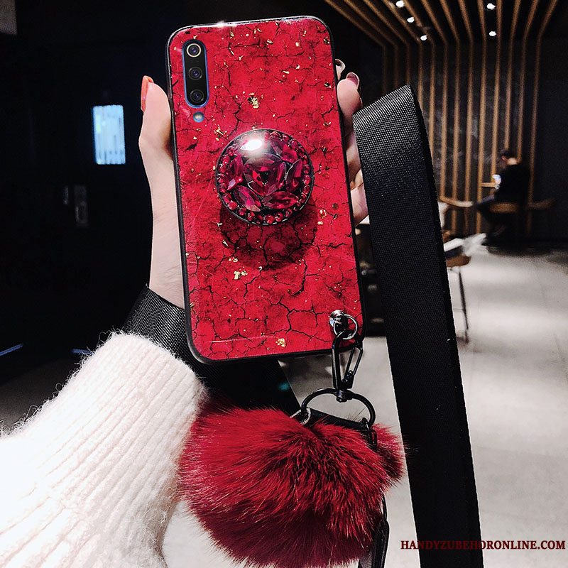 Etui Samsung Galaxy A70 Beskyttelse Net Red Anti-fald, Cover Samsung Galaxy A70 Tasker Grøn Hængende Ornamenter