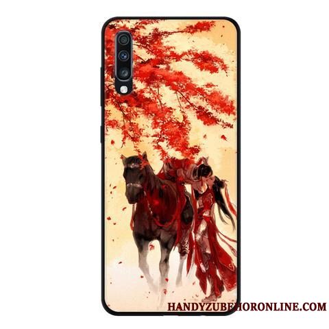 Etui Samsung Galaxy A70 Beskyttelse Telefonsort, Cover Samsung Galaxy A70 Blød Blå Af Personlighed