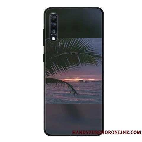 Etui Samsung Galaxy A70 Beskyttelse Telefonsort, Cover Samsung Galaxy A70 Blød Blå Af Personlighed