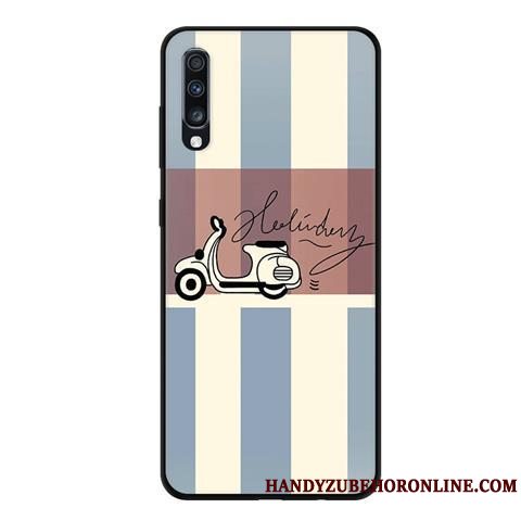 Etui Samsung Galaxy A70 Beskyttelse Telefonsort, Cover Samsung Galaxy A70 Blød Blå Af Personlighed