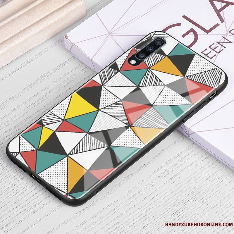 Etui Samsung Galaxy A70 Beskyttelse Trend Glas, Cover Samsung Galaxy A70 Grøn Tilpas