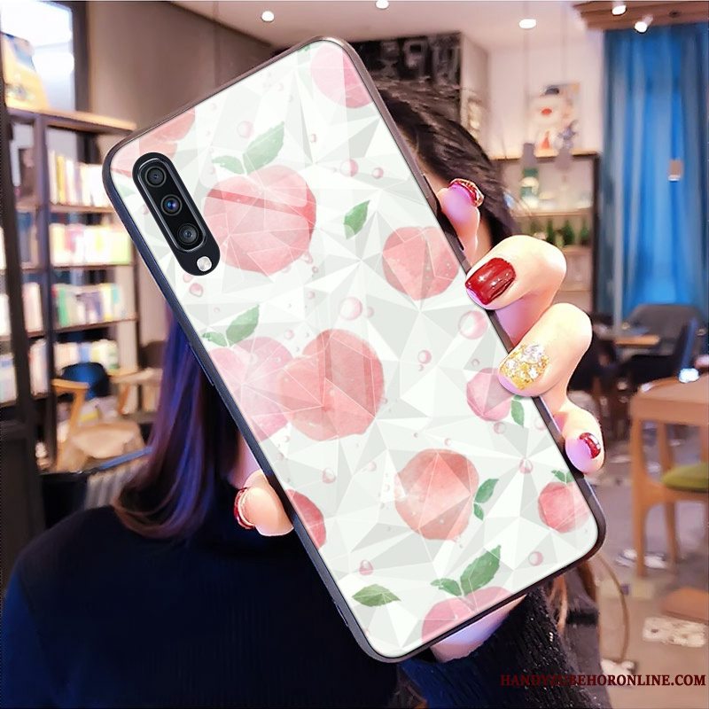 Etui Samsung Galaxy A70 Blød Rombe Telefon, Cover Samsung Galaxy A70 Kreativ Grøn Trendy