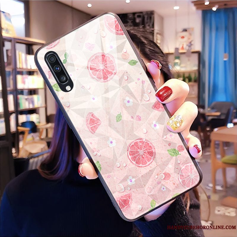 Etui Samsung Galaxy A70 Blød Rombe Telefon, Cover Samsung Galaxy A70 Kreativ Grøn Trendy