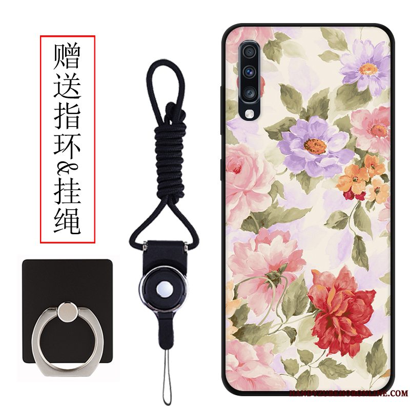 Etui Samsung Galaxy A70 Cartoon Lyse Nubuck, Cover Samsung Galaxy A70 Beskyttelse Telefonvind