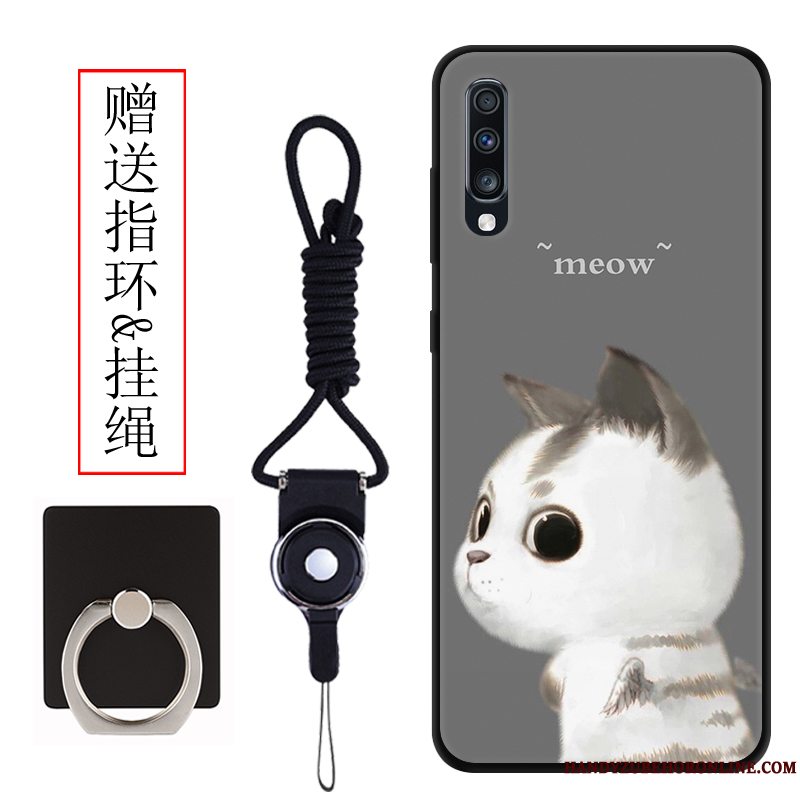 Etui Samsung Galaxy A70 Cartoon Lyse Nubuck, Cover Samsung Galaxy A70 Beskyttelse Telefonvind