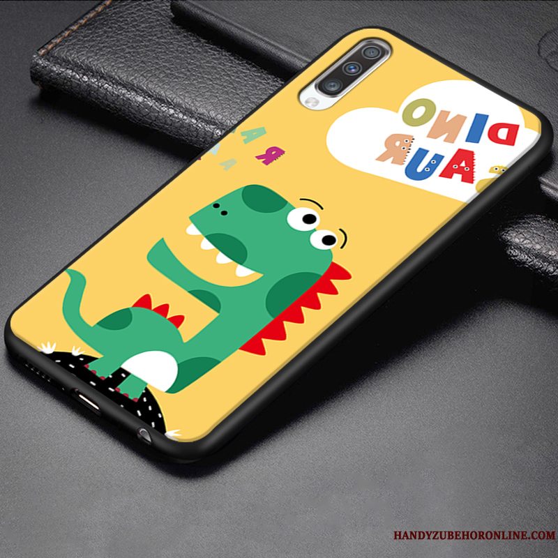 Etui Samsung Galaxy A70 Kreativ Anti-fald Telefon, Cover Samsung Galaxy A70 Silikone Nubuck Grøn