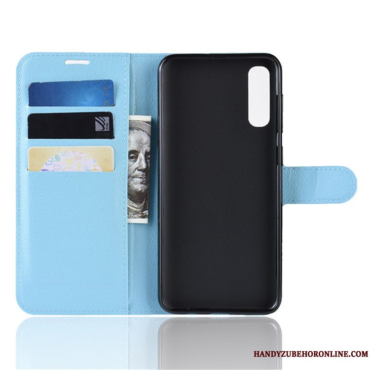 Etui Samsung Galaxy A70 Læder Trend Sort, Cover Samsung Galaxy A70 Beskyttelse