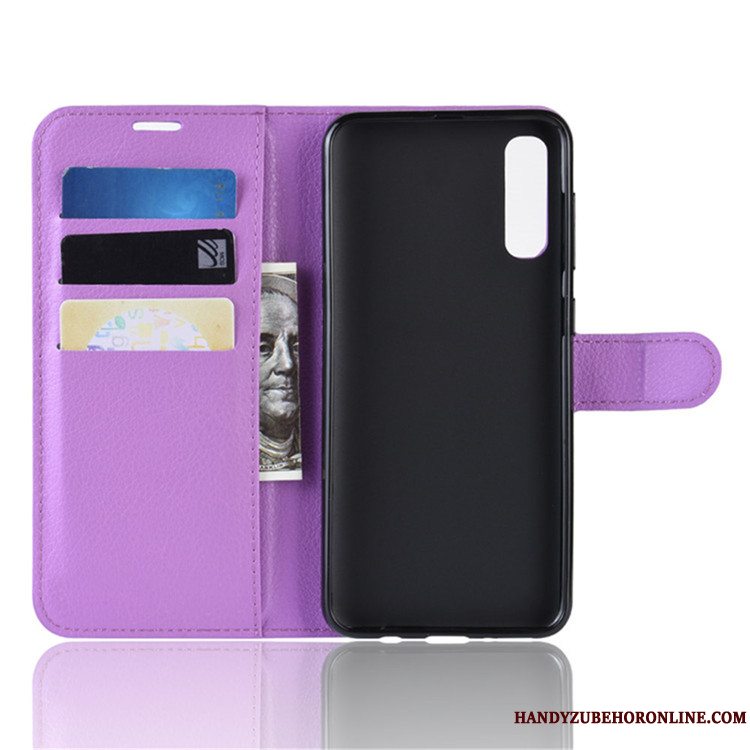 Etui Samsung Galaxy A70 Læder Trend Sort, Cover Samsung Galaxy A70 Beskyttelse