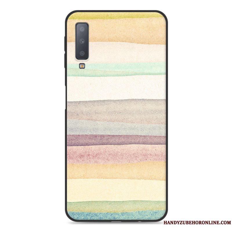 Etui Samsung Galaxy A70 Silikone Anti-fald Telefon, Cover Samsung Galaxy A70 Beskyttelse Blå