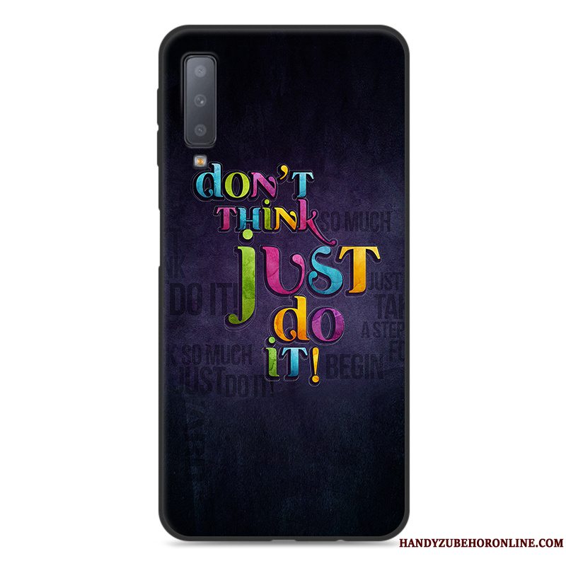 Etui Samsung Galaxy A70 Silikone Anti-fald Telefon, Cover Samsung Galaxy A70 Beskyttelse Blå