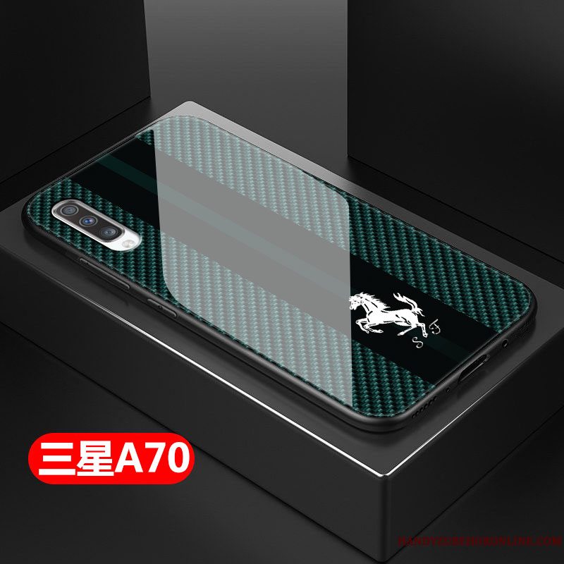 Etui Samsung Galaxy A70 Tasker Anti-fald Telefon, Cover Samsung Galaxy A70 Hård Glas