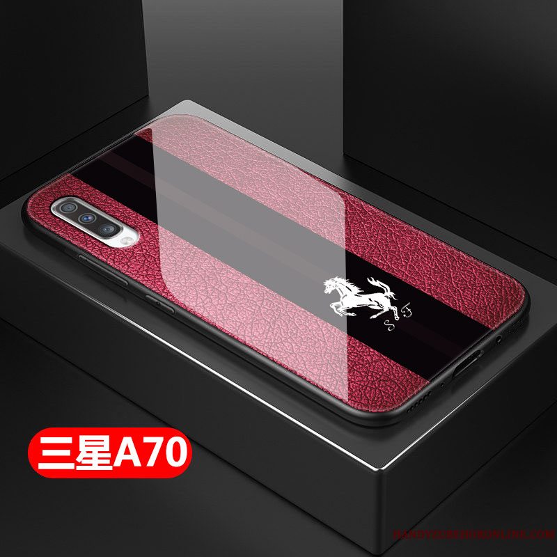 Etui Samsung Galaxy A70 Tasker Anti-fald Telefon, Cover Samsung Galaxy A70 Hård Glas