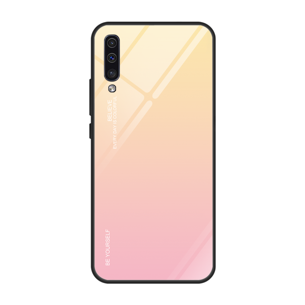 Etui Samsung Galaxy A70 Tasker Gradient Farve Anti-fald, Cover Samsung Galaxy A70 Beskyttelse Glas Trend