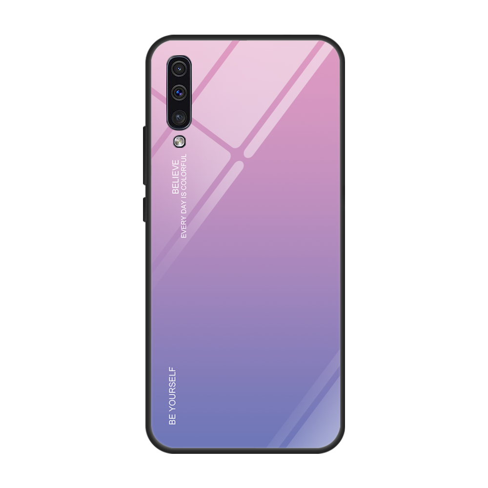 Etui Samsung Galaxy A70 Tasker Gradient Farve Anti-fald, Cover Samsung Galaxy A70 Beskyttelse Glas Trend