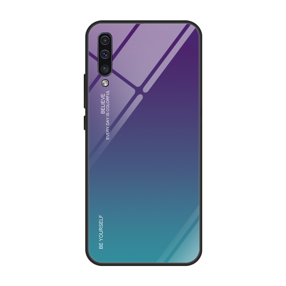 Etui Samsung Galaxy A70 Tasker Gradient Farve Anti-fald, Cover Samsung Galaxy A70 Beskyttelse Glas Trend