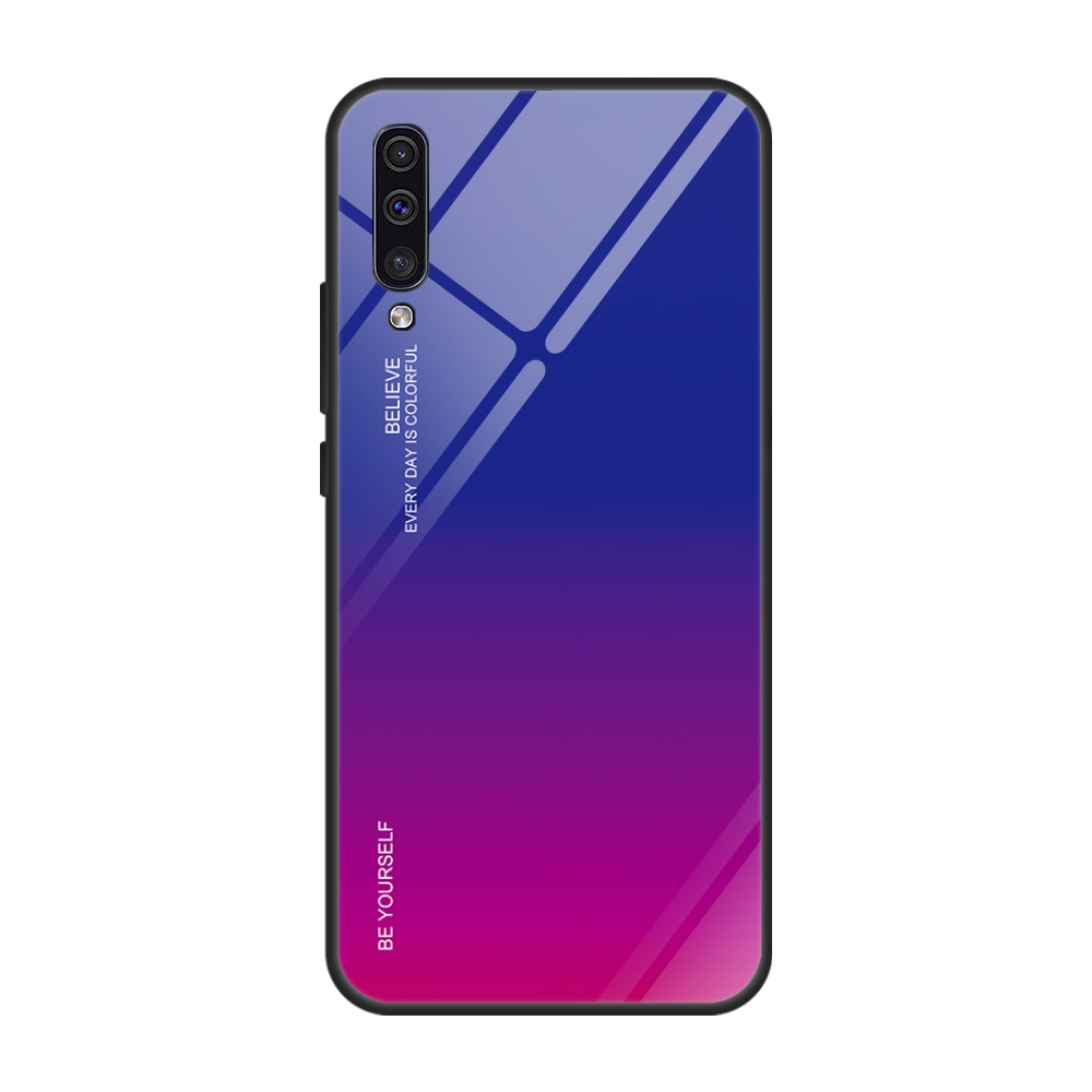 Etui Samsung Galaxy A70 Tasker Gradient Farve Anti-fald, Cover Samsung Galaxy A70 Beskyttelse Glas Trend