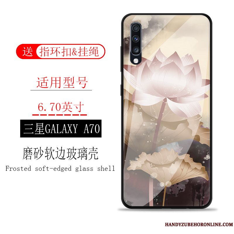 Etui Samsung Galaxy A70 Tasker Telefonglas, Cover Samsung Galaxy A70 Beskyttelse Scenery Spejl