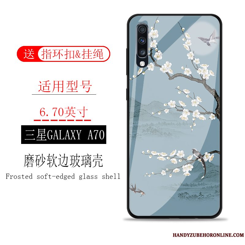 Etui Samsung Galaxy A70 Tasker Telefonglas, Cover Samsung Galaxy A70 Beskyttelse Scenery Spejl