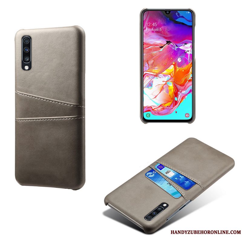 Etui Samsung Galaxy A70s Beskyttelse Kvalitet Anti-fald, Cover Samsung Galaxy A70s Læder Af Personlighed Kort