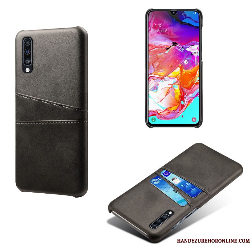 Etui Samsung Galaxy A70s Beskyttelse Kvalitet Anti-fald, Cover Samsung Galaxy A70s Læder Af Personlighed Kort