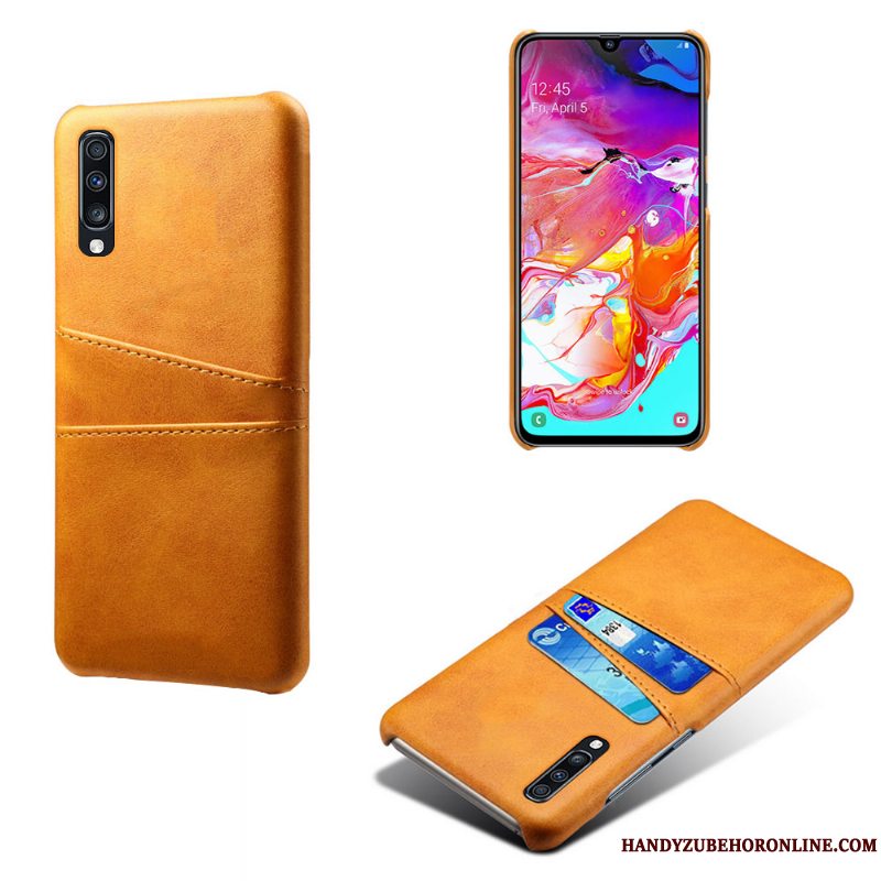 Etui Samsung Galaxy A70s Beskyttelse Kvalitet Anti-fald, Cover Samsung Galaxy A70s Læder Af Personlighed Kort