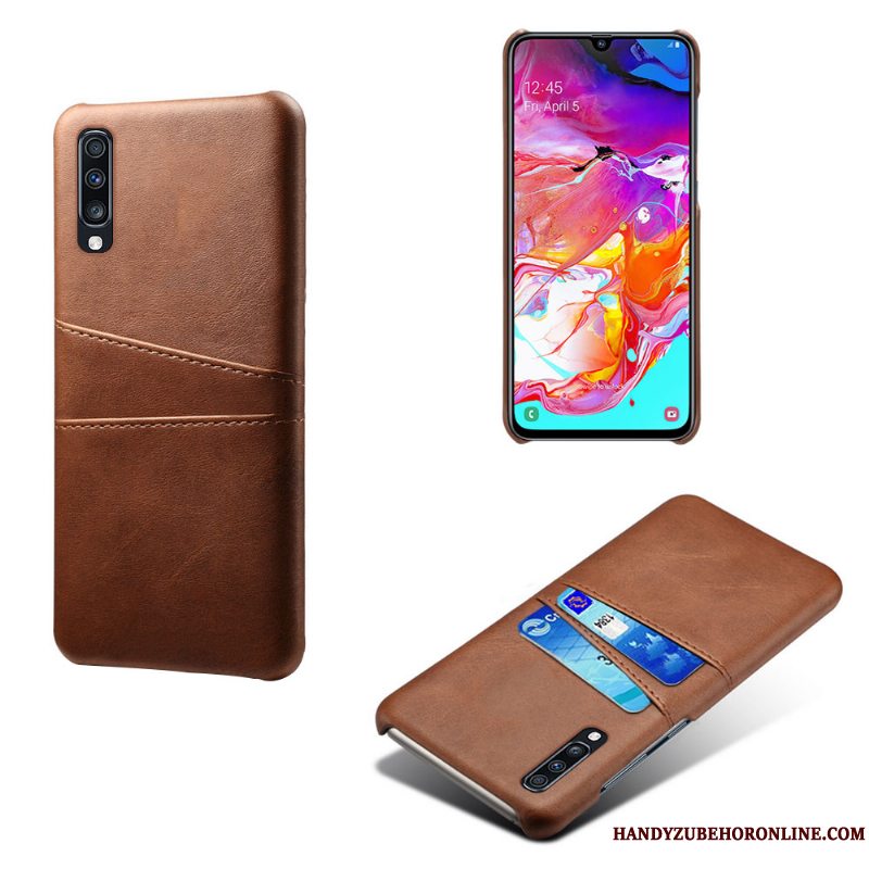 Etui Samsung Galaxy A70s Beskyttelse Kvalitet Anti-fald, Cover Samsung Galaxy A70s Læder Af Personlighed Kort