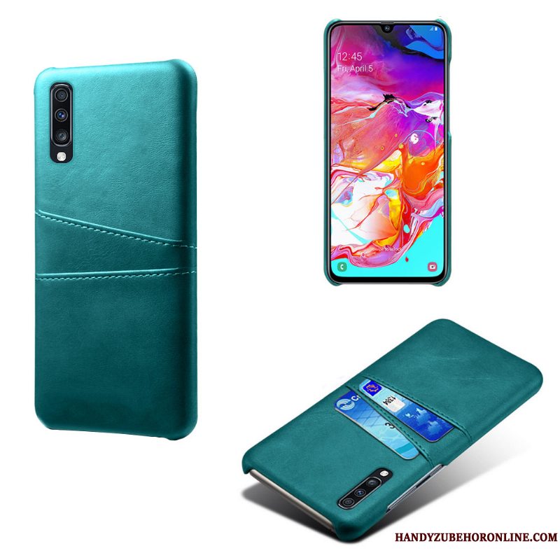 Etui Samsung Galaxy A70s Beskyttelse Kvalitet Anti-fald, Cover Samsung Galaxy A70s Læder Af Personlighed Kort