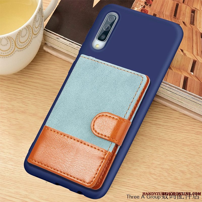 Etui Samsung Galaxy A70s Beskyttelse Lyseblå Kort, Cover Samsung Galaxy A70s Kreativ Telefon