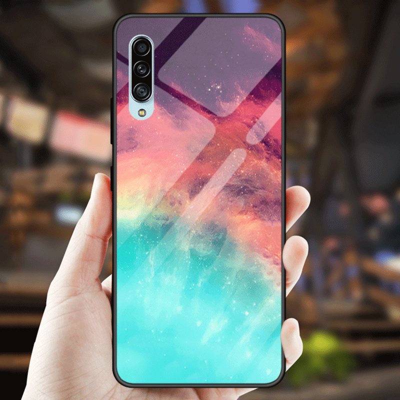 Etui Samsung Galaxy A70s Beskyttelse Rød Af Personlighed, Cover Samsung Galaxy A70s Blød Hærdning Spejl