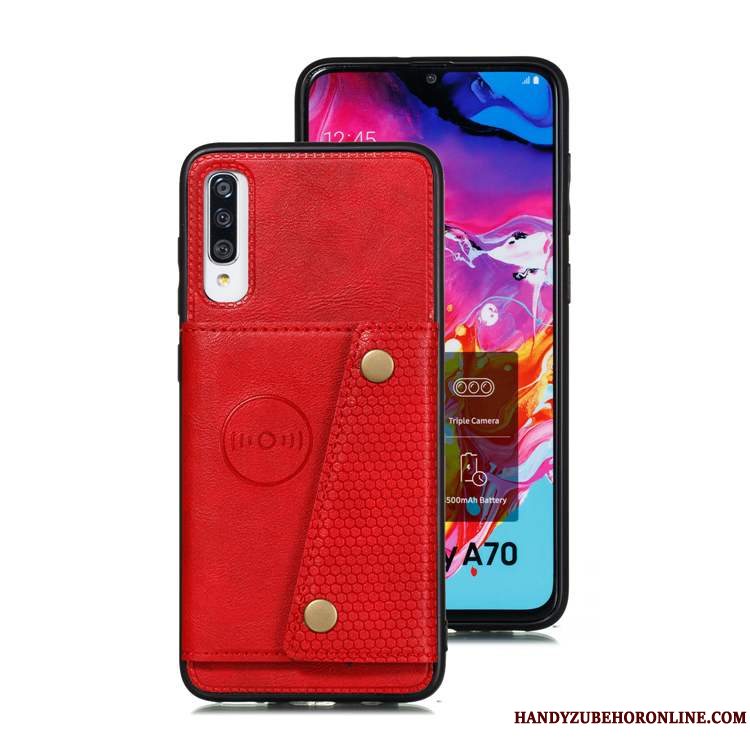 Etui Samsung Galaxy A70s Blød Blå Kort, Cover Samsung Galaxy A70s Tasker Telefon